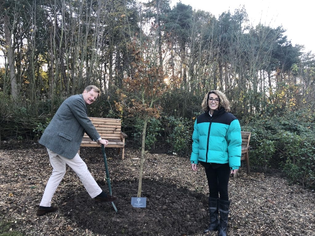 Lord Derby with Karen Halpin, Park Manager